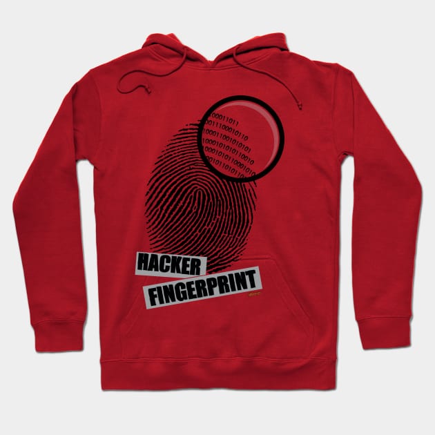 Hacker fingerprint Hoodie by eltronco